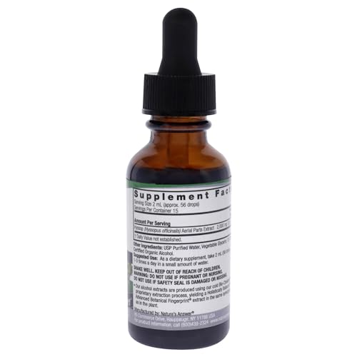 Nature's Answer Hyssop Herb with Organic Alcohol, 1-Fluid Ounce