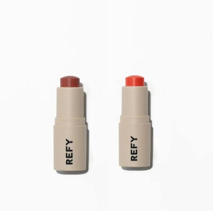 Refy Lip Blush Duo - Papaya and Cinnamon + Bonus Premium Korean Facial Masque Pack