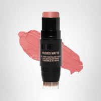 Thumbnail for Nudestix Nudies Blush Stick – 3-in-1 Cream Blush for Cheeks, Eyes & Lips with Built-In Brush | Soft Matte Finish for a Natural Flush | Clean, Vegan & Travel-Friendly Makeup (Naughty N' Spice)