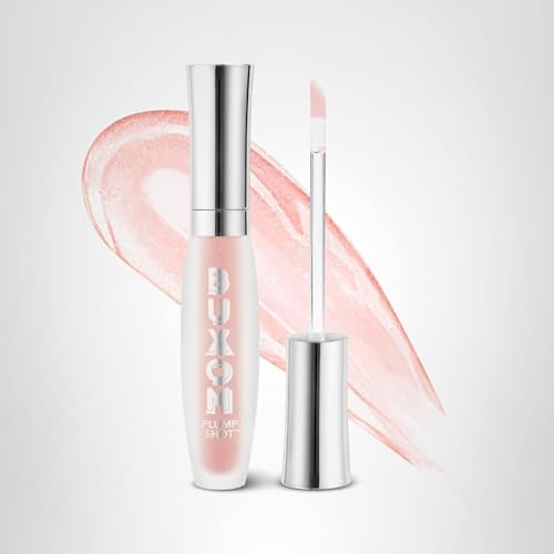 Buxom Plump Shot Peptide-Infused Lip Serum, Lip Plumping Gloss, Formulated with Advanced Peptides, Hyaluronic Acid, Avocado & Jojoba Oil