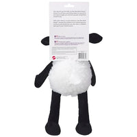 Thumbnail for SPOT Baa Baa Black Sheep Plush Dog Toy - Cute and Cuddly Fleece Toy with Squeaker for Medium to Large Dogs and Puppies, 13in Black and White Lamb