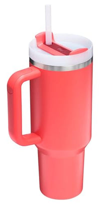 Thumbnail for Stanley Quencher H2.0 Tumbler with Handle and Straw 40 oz | Flowstate 3-Position Lid | Cup Holder Compatible for Travel | Insulated Stainless Steel Cup | BPA-Free | Hot Coral