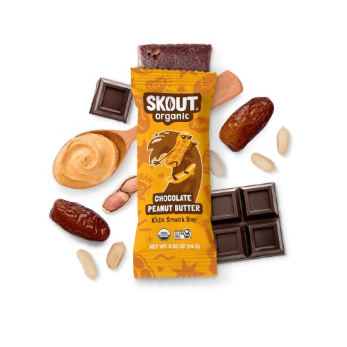 Image 5 of Skout Organic Chocolate Peanut Butter Kids Snack Bars (18 Pack)
