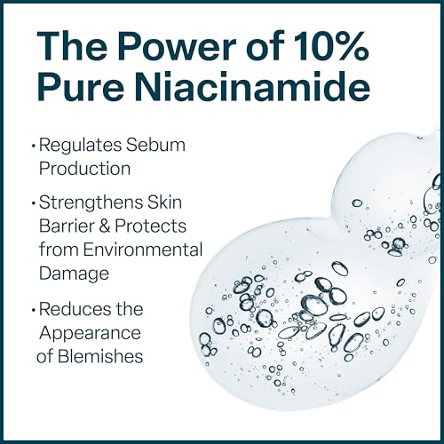 Image 3 of QRxLabs 10% Niacinamide Serum - Vitamin B5, Calendula, Tea Tree Oil - 2 oz