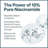 Thumbnail for Image 3 of QRxLabs 10% Niacinamide Serum - Vitamin B5, Calendula, Tea Tree Oil - 2 oz