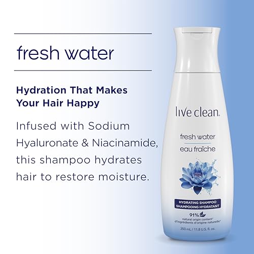 Image 6 of Live Clean Shampoo, Hydrating Fresh Water, 12 Oz