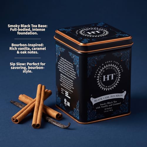 Image 3 of Harney & Sons HT Black Cask Bourbon Black Tea, 20 Sachets in Tin