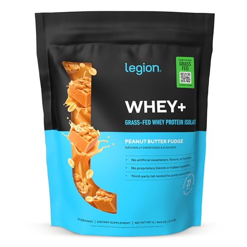 Image 5 of Peanut Butter Fudge / 30 Servings (Pack of 1) for the product Legion Whey+ Protein Isolate Grass Fed