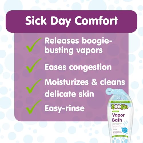 Image 4 of Boogie Kids Vapor Bubble Bath - Mint Eucalyptus - 16 oz