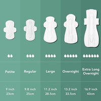 Thumbnail for Image 6 of Rael Organic Cotton Cover Sanitary Pads for Women, Heavy (Overnight, 20 Ct)