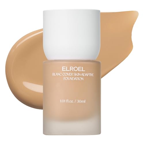 Image 18 of No.350 for the product ELROEL Blanc Cover Foundation - K Beauty Liquid Foundation Makeup