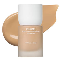 Thumbnail for Image 18 of No.350 for the product ELROEL Blanc Cover Foundation - K Beauty Liquid Foundation Makeup