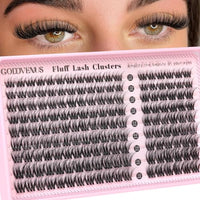 Thumbnail for Image 15 of K-wispy fluff cluster for the product Goddvenus Eyelash Extensions Wispy Natural DIY C Curl Individual Lashes Clusters