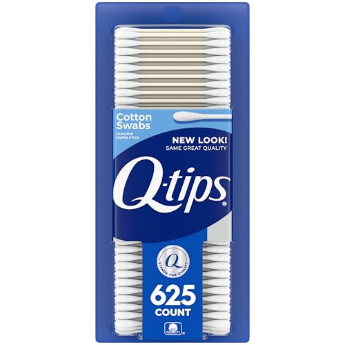 Image 3 of 625 Count (Pack of 1) for the product Q-tips Cotton Swabs for Hygiene and Beauty Care