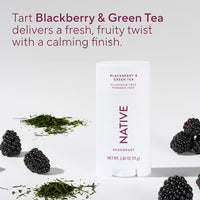 Thumbnail for Image 4 of Native Deodorant Contains Naturally Derived Ingredients, 72 Hour Odor Control, Deodorant for Women and Men, Aluminum Free, Blackberry & Green Tea 2.65oz