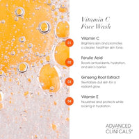 Thumbnail for Image 3 of Advanced Clinicals Gentle Vitamin C Face Wash For Women & Men, 11.75 Fl Oz, 2PC