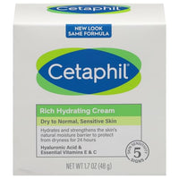 Thumbnail for Image 3 of Cetaphil Rich Hydrating Night Face Cream, Hyaluronic Acid, Dry Skin, 1.7oz