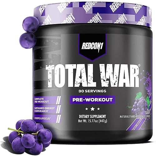 Image 11 of Grape - 30 Servings for the product REDCON1 Total War Pre Workout Powder