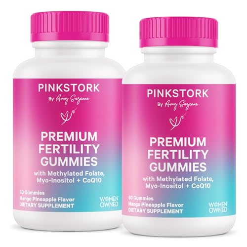 Image 2 of 60 Count (Pack of 2) for the product Pink Stork Fertility Gummies for Her | Myo-Inositol  CoQ10 | 60 ct