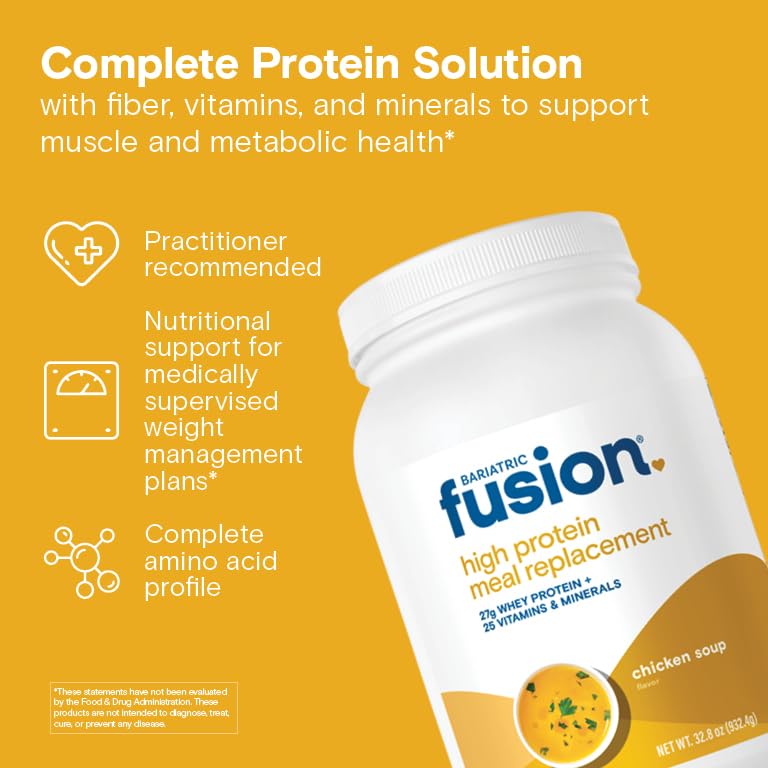 Image 2 of Bariatric Fusion High Protein Meal Replacement, Chicken Soup, 32.8 oz