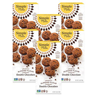 Thumbnail for Image 1 of Default Title for the product Simple Mills Almond Flour Double Chocolate Chip Cookies, Gluten Free, Organic Coconut Oil, 5.5 Ounce (Pack of 6)
