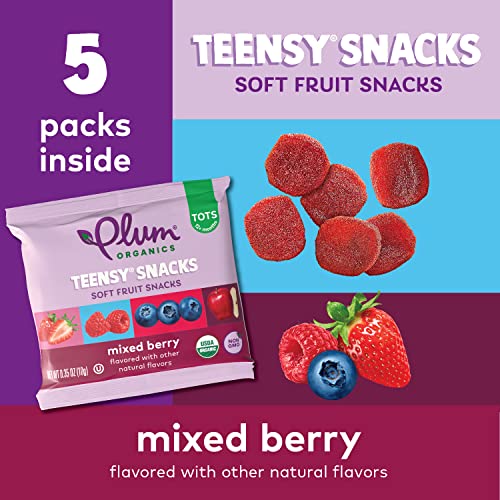 Image 9 of Plum Organics Teensy Snacks Organic Toddler Fruit Snacks