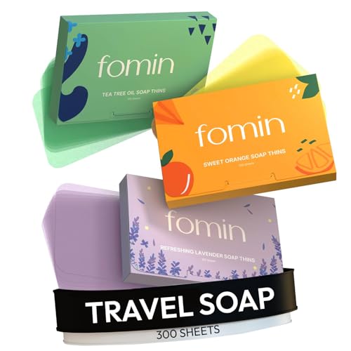 Image 1 of Default Title for the product FOMIN Paper Soap Sheets for Hand Washing - 300 Variety Travel Soap Sheets