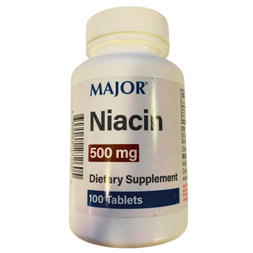 Niacin 100 Tablets by Major Pharmaceuticals