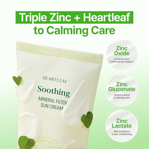 Image 5 of GOODAL Heartleaf Soothing Zinc 100 Mineral Sunscreen SPF 50 1.69 Fl Oz