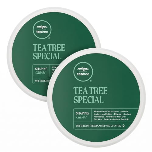Image 2 of 3 Ounce (Pack of 2) for the product Tea Tree Shaping Cream, Hair Styling Cream, Long-Lasting Hold, Matte Finish, For All Hair Types