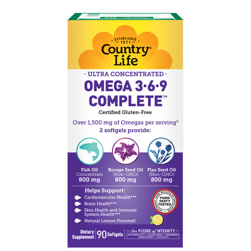 Country Life Ultra Omega 3-6-9 90 Softgel
