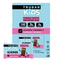 Thumbnail for Image 1 of Default Title for the product TRUBAR Kids Protein Bars, Fudge-Tastic Brownie, Plant Based Protein, Gluten Free, 12 Count