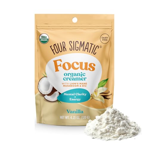 Image 1 of Default Title for the product Four Sigmatic Focus Vanilla Coffee Creamer 4.23 oz