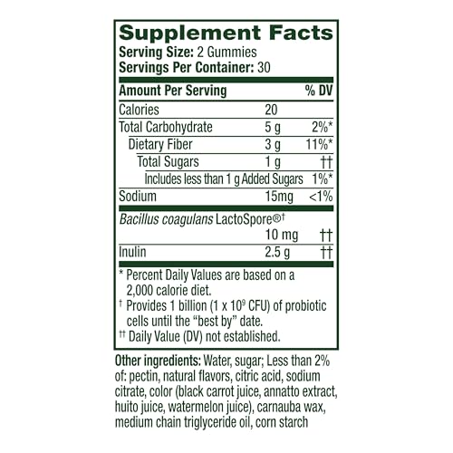 Image 6 of Align Dualbiotic Prebiotics and Probiotics Gummies 60 Count