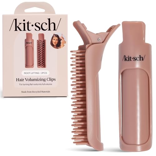 Image 1 of Default Title for the product Kitsch Volumizing Hair Clips For Styling for Women - 2pc Terracotta
