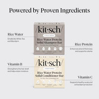Thumbnail for Image 5 of Kitsch Rice Water Solid Shampoo and Conditioner Set for Hair Growth – 2 pcs