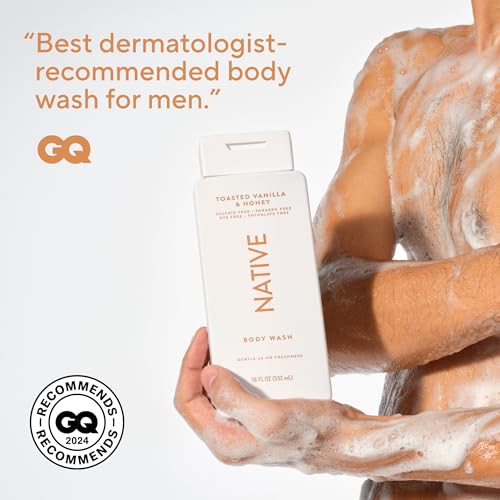 Image 6 of Native Clean Body Wash for Women & Men, Toasted Vanilla & Honey, 18 fl oz