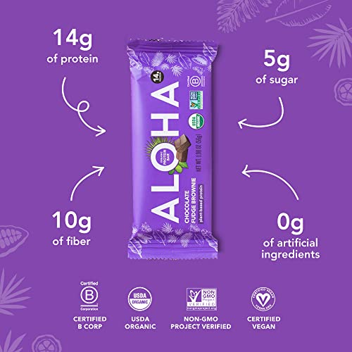 Image 3 of ALOHA Organic Plant-Based Protein Bars 12 Count