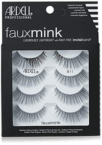Thumbnail for Image 3 of Black 811 / 4 Pair (Pack of 1) for the product Ardell Faux Mink Lashes False Eyelashes