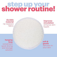 Thumbnail for Image 6 of AFTERSPA Afterspa Bath & Shower Round Dual Texture Scrubber 6 count (Pack of 6)