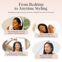 Thumbnail for Image 6 of Kitsch Satin Heatless Curls Overnight Set - Ivory