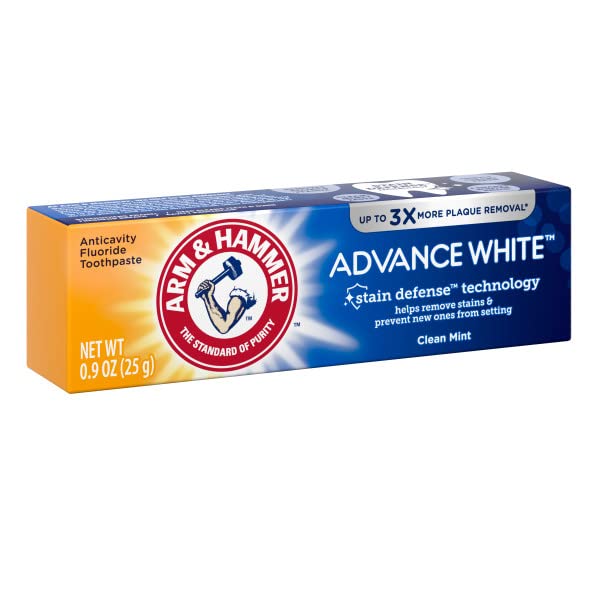 Image 2 of ARM & HAMMER Advance White Toothpaste - 0.9 Ounce (Pack of 3)