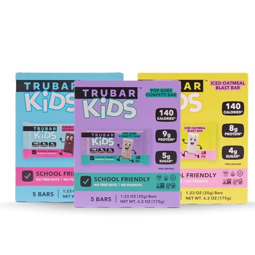 Image 4 of TRUBAR Kids Protein Bars Snack Pack Variety Box 15 Count