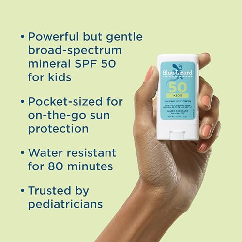 Image 2 of BLUE LIZARD Kids Mineral SPF 50 Sunscreen Stick, Zinc Oxide, 0.5 oz