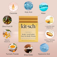 Thumbnail for Image 2 of Kitsch Kojic Acid Soap – Turmeric Soap Bar – 4 oz