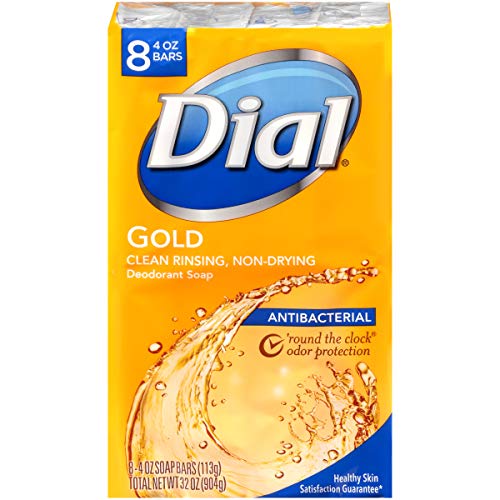 Image 1 of Gold / 32 Ounce (Pack of 1) for the product Dial Bar Gold Antibacterial Deodorant Soap, 4 oz ea 8 ct