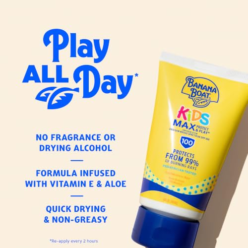 Image 4 of Banana Boat Kids Max Protect & Play Lotion Sunscreen SPF 100, 4oz