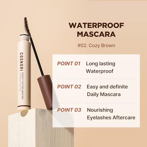Image 3 of COSNORI Waterproof Mascara & Remover Set 02 Cozy Brown