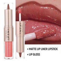 Thumbnail for Image 30 of BAISEN DIARY 2-in-1 Double-Ended Matte Lip Liner & Lip Gloss Duo