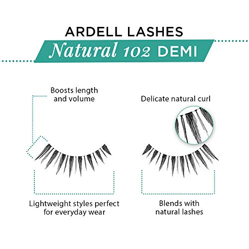 Image 4 of Ardell Lashes 102 Demi Black 4 Pack